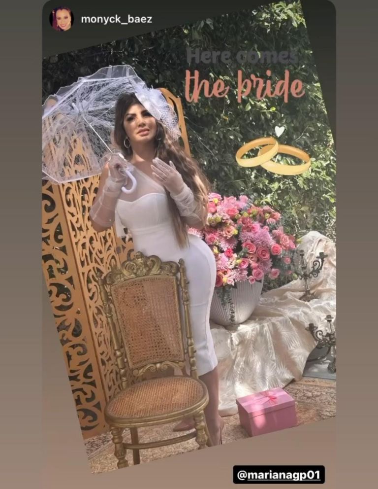 Mariana González en su despedida de soltera