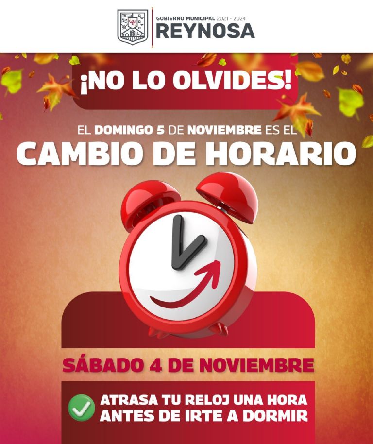 Cambio de horario en México 2023