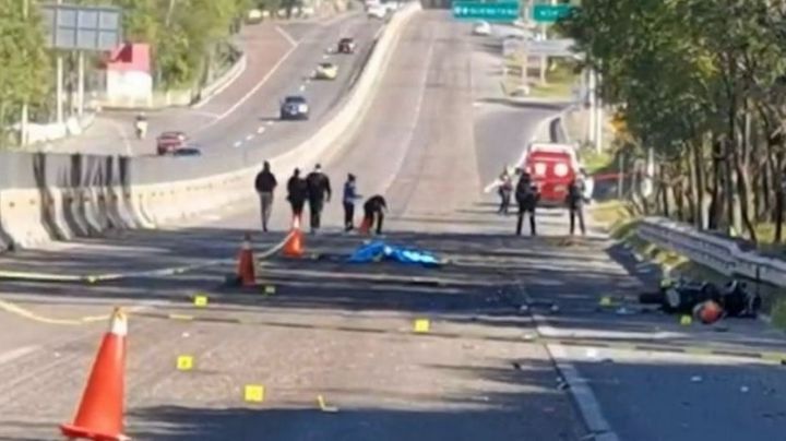 Imágenes fuertes: Motociclista es atropellado y desmembrado en la Chamapa-Lechería