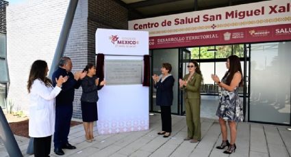 Delfina Gómez inaugura centro de Salud en Nextlalpan, Edomex y agradece apoyo de AMLO