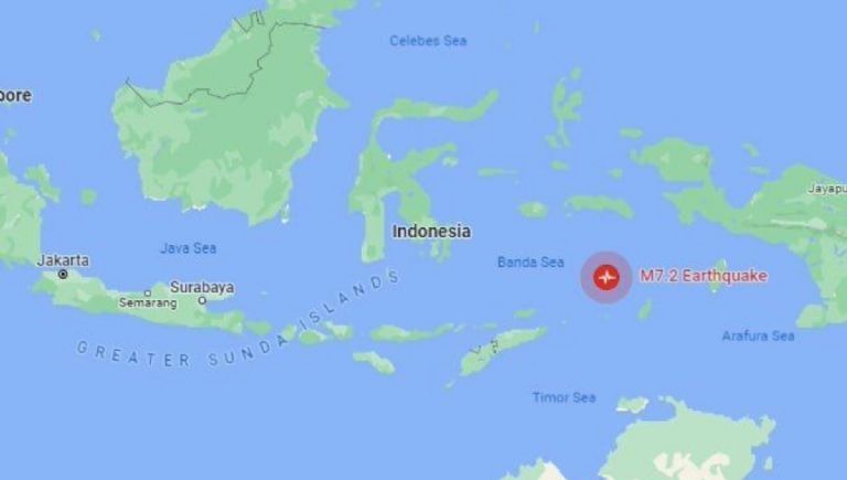 Dos potentes e inusuales sismos sacuden el Mar de Banda en Indonesia;