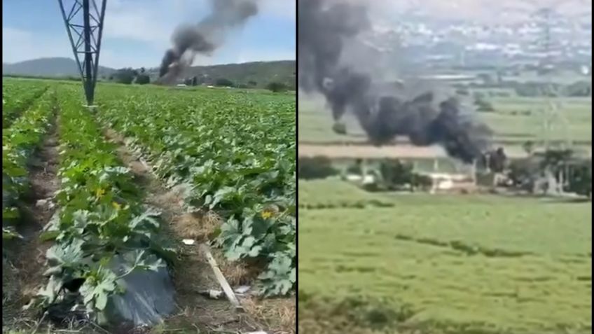 VIDEO: Helicóptero de la CFE se estrella en Cuautla; reportan a tres víctimas fatales