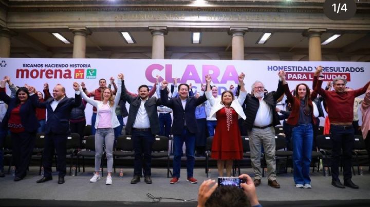 Clara Brugada presenta a su equipo para ganar la jefatura de Gobierno de la CDMX