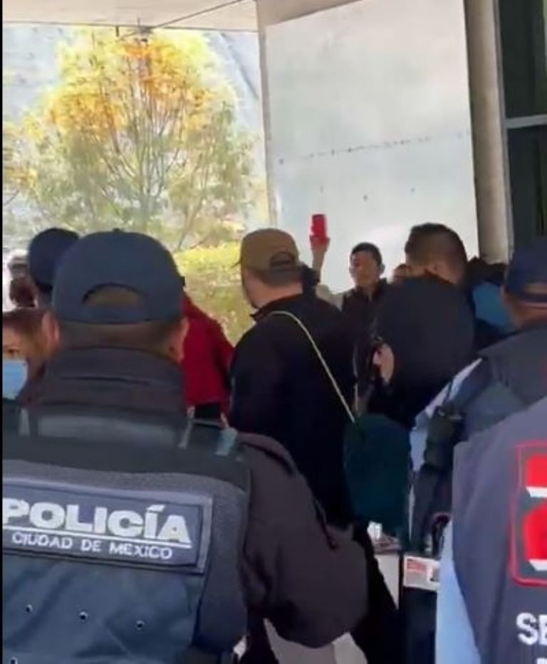 Pelea en el Parque La Mexicana