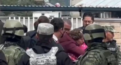 Delfina Gómez visita Texcaltitlán tras enfrentamiento de pobladores con Familia Michoacana