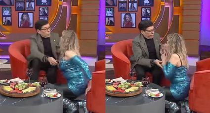 Shanik Berman se humilla en Televisa al pedirle perdón de rodillas a Pepillo Origel
