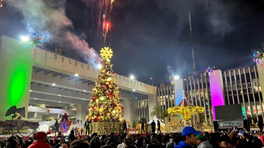 Sandra Cuevas y Adrián Rubalcava organizan mega posada en la explanada de la Cuauhtémoc