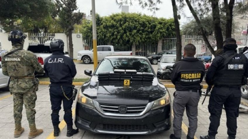 Caen ocho narcotraficantes de Tamaulipas en Texcoco con 178 paquetes de cocaína