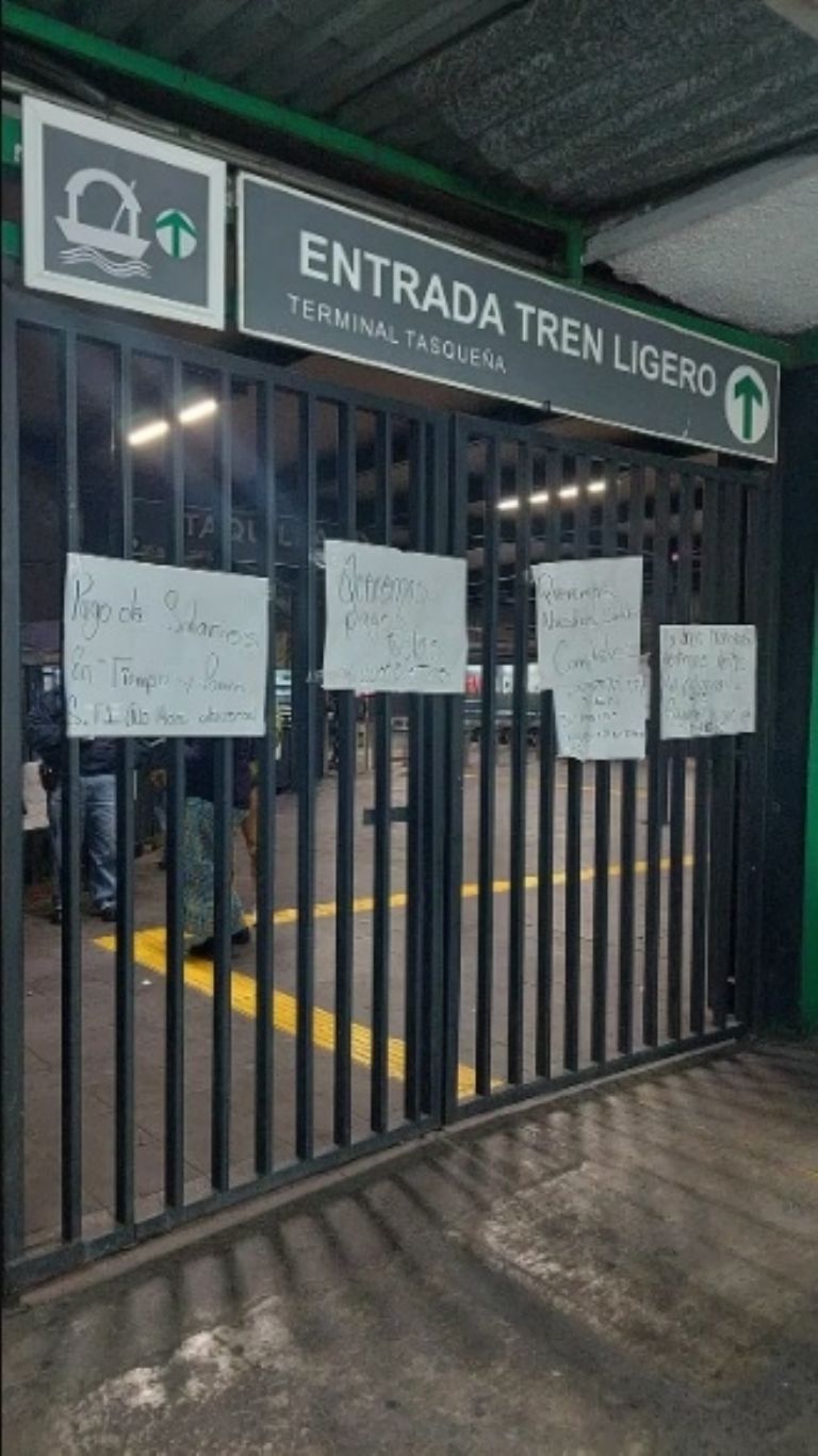 Paro de trabajadores de Trolebús y Tren ligero