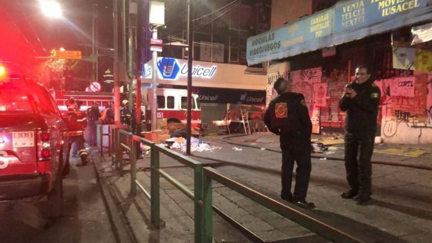 A tempranas horas, Bomberos de la CDMX se movilizan por incendio en Plaza Meave