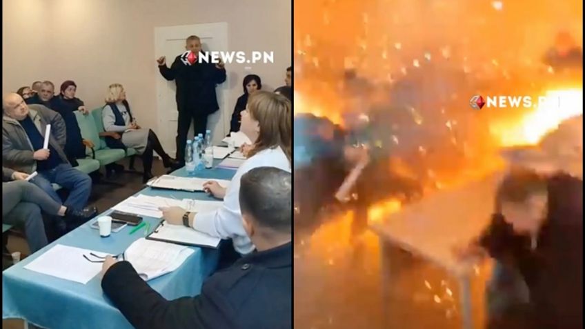 FOTOS: Diputado ucraniano detona granadas en plena reunión del Consejo; hay 26 heridos