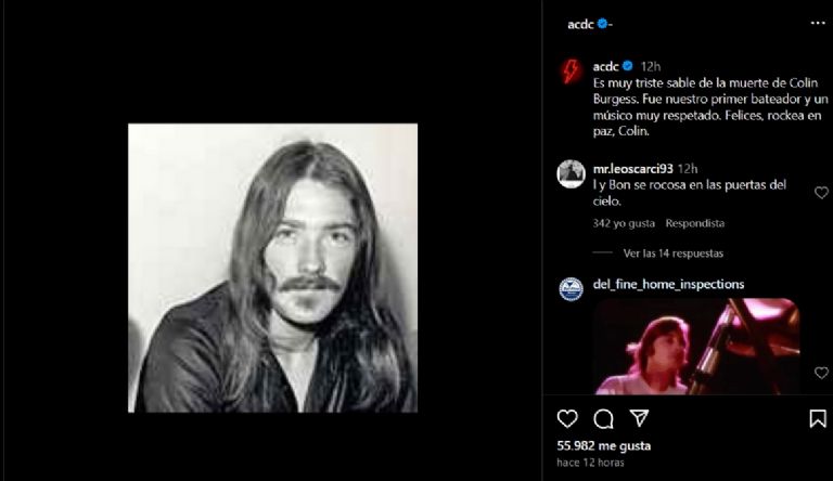 Fallece baterista de AC/DC, Colin Burgess