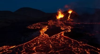 FOTOS: Una espectacular erupción volcánica ilumina el cielo nocturno en Islandia; así se ve