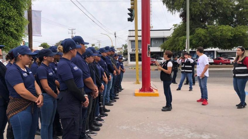 La SSPM ante la temporada decembrina refuerzan seguridad en el centro de Ciudad Obregón