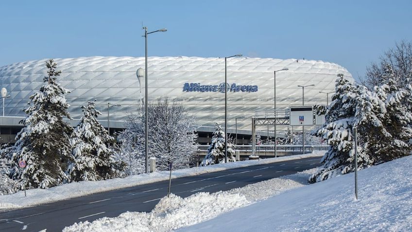 FOTOS: Por fuerte nevada aplazan partido entre Bayern Munich y Unión Berlín en Bundesliga
