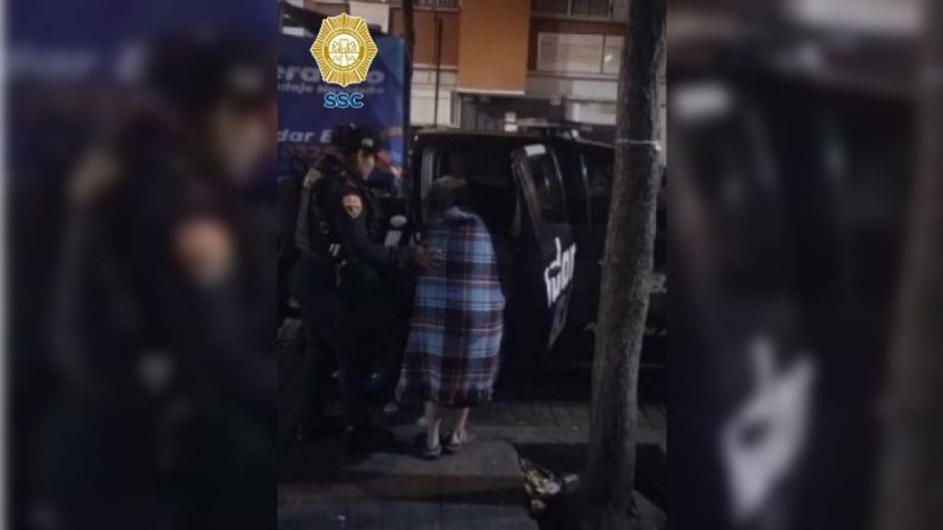 Policías capitalinos brindan auxilio a anciana desorientada que no sabía como regresar a casa