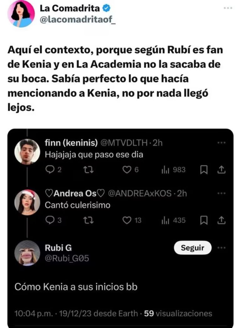 Rubí contra Kenia Os