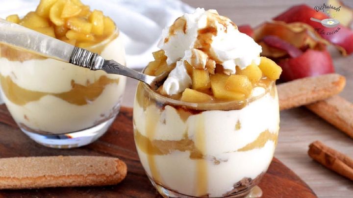 Tiramisú de manzana asada: Disfruta de esta receta dulce y suave