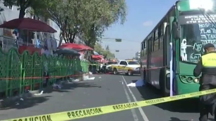 Trágico final:  Mujer muere atropellada en calles del Centro Histórico de la CDMX