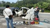 Tres personas mueren en accidente en la carretera federal Tulum-Playa del Carmen