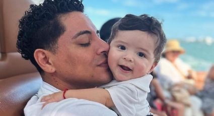 Eduin Caz pone fin a especulaciones al mostrar imagen de bebé y luce igualito a su hijo