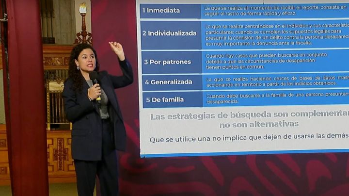 Luisa María Alcalde defiende información sobre desaparecidos en México; acusa manipulación