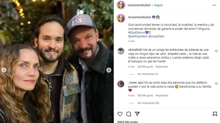 Rodrigo Cachero y Larissa Mendizábal