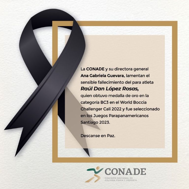 Fallece Raúl Dan López, mexicano que participó en los Juegos Prapanamericanos 2023
