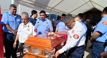 Dan el último adiós al teniente Reyes Sánchez en Huatabampo