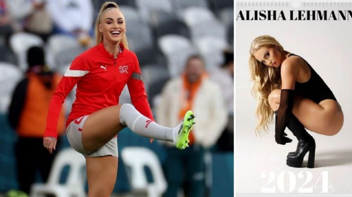 La futbolista Alisha Lehmann consiente a sus seguidores con calendario 2024