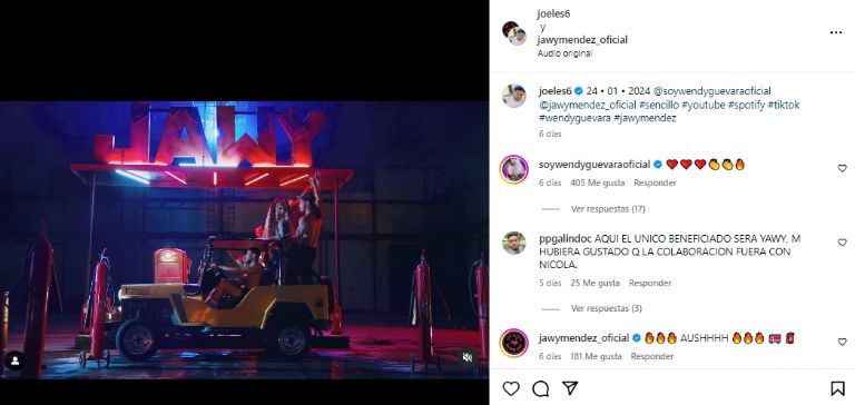 Wendy Guevara y Jawy colaboración