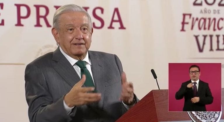 En la imagen, el presidente AMLO en su tradicional conferencia de prensa. Foto: Gobierno de México