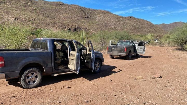 Elementos de la AMIC recuperan vehículos robados y armamento en Vícam