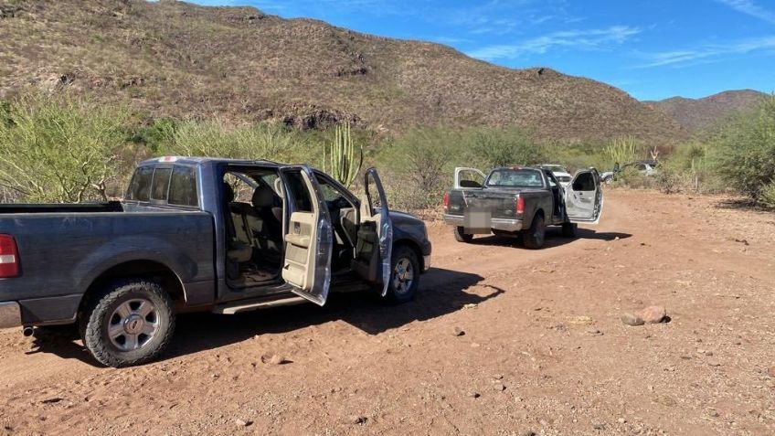 Elementos de la AMIC recuperan vehículos robados y armamento en Vícam