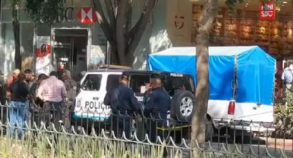 Imágenes fuertes: Asesinan de un tiro a trabajador en sucursal bancaria en CDMX