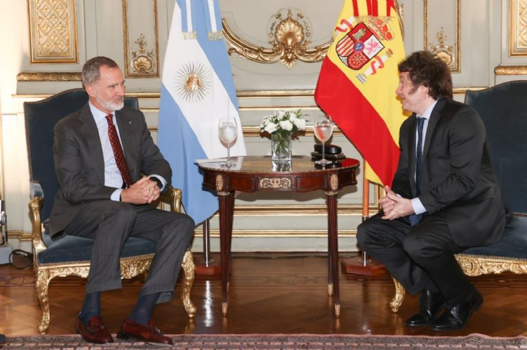 Javier Milei se reúne con Felipe VI