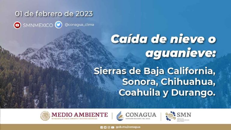 Prevén caída de nieve en Sonora. Foto: Conagua