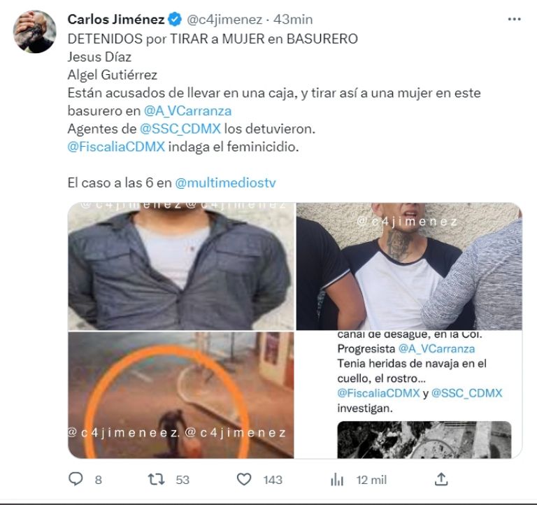 Feminicidas en la CDMX