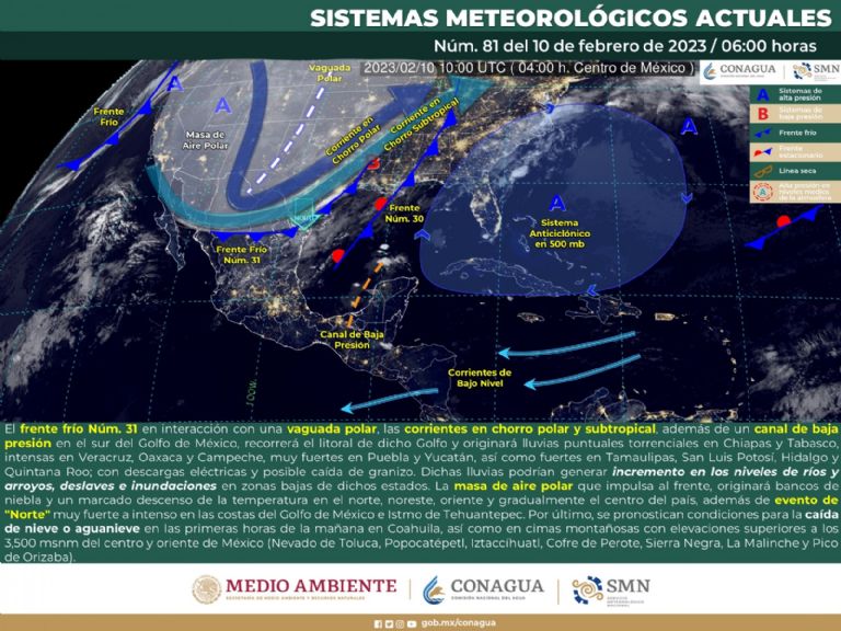 Pronóstico del clima en Sonora. Foto: Conagua