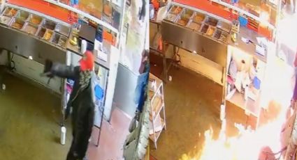 De terror: Civiles armados roban una taquería y tras ello, incendian el lugar con comensales dentro