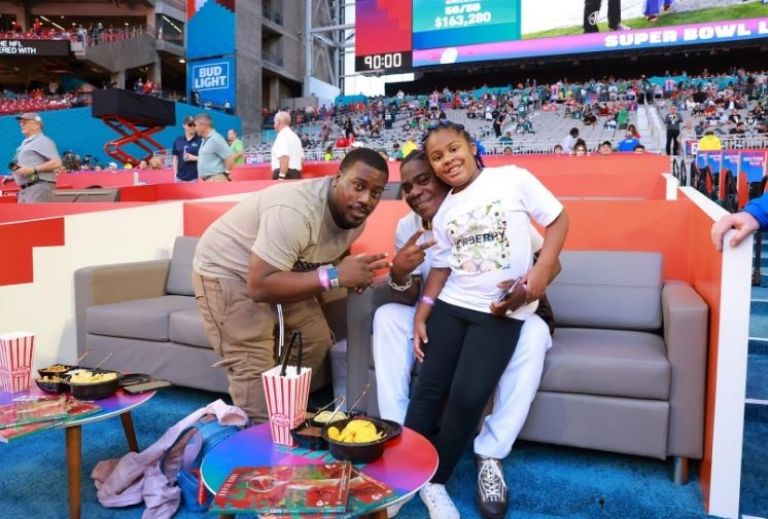 Tracey Morgan en el Super Bowl 