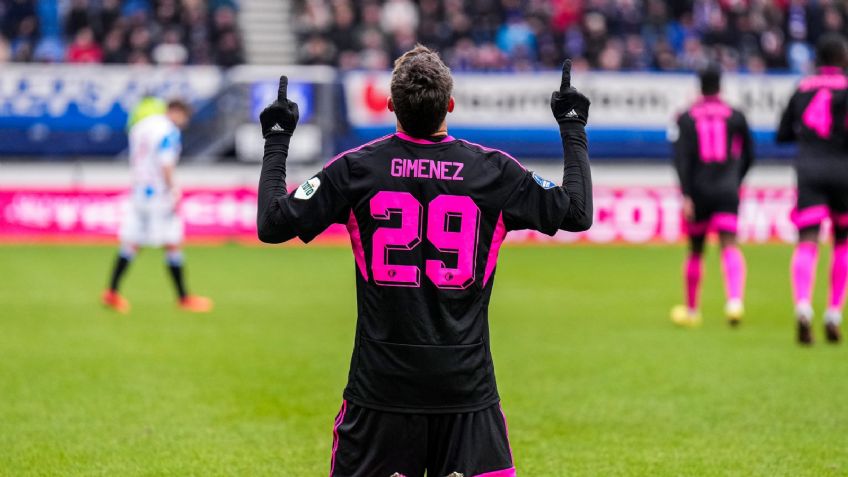 Santiago Giménez tras su gol: "Cuando llegué aquí no era lo suficientemente bueno"