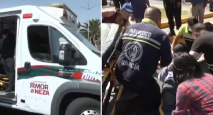 Fuerte accidente: Camioneta atropella a pareja de motociclistas en Nezahualcóyotl