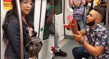 VIDEO: Le propone matrimonio a su amiga en el metro, pero ella hace lo inesperado