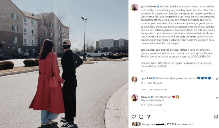 Yuridia confirma su embarazo