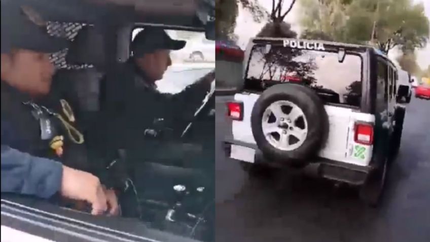 VIDEO: Captan a oficiales de la CDMX al intentar extorsionar a un conductor en Edomex