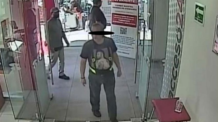 Abuelo atraca un banco en la colonia Roma; con una nota intimidatoria cometió el robo