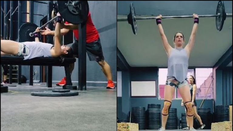 Nerea Godínez hace ejercicio