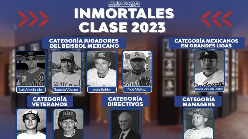 Salón de la Fama del Beisbol Mexicano introduce a nueve miembros de la clase 2023
