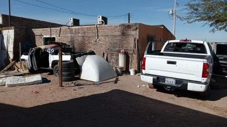 El lugar donde fueron ultimados los presuntos delincuentes